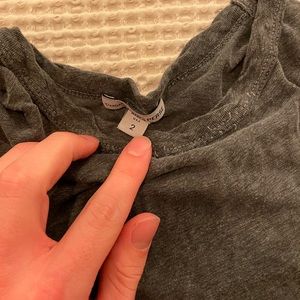 James Perse Charcoal Pocket Tee